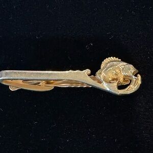 Vintage Hickok Gold-Tone Large Mouth Bass Tie Clip
